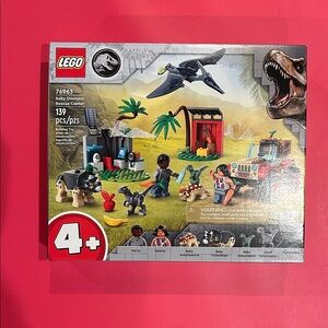 LEGO Dinosaur Rescue Center with Black and Gray